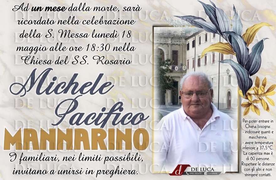 Michele Pacifico Mannarino trigesimo